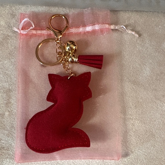 Red Fox Rhinestone Key Holder - Picture 3 of 4